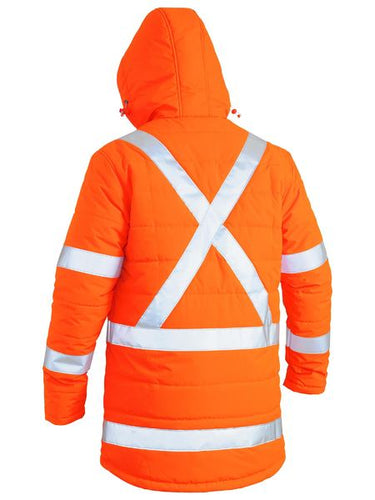 Bisley Taped Hi - Vis Puffer Jacket - Kiwi Workgear